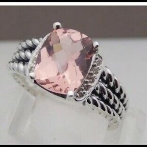 David Yurman Morganite Petite Wheaton Ring